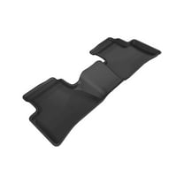 3D MAXpider Second Row Custom Fit All-Weather Floor Mat for Select Toyota C-HR Models - Kagu Rubber (Black)