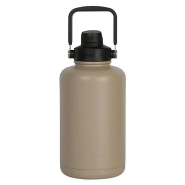 Ozark Trail 64 oz Vacuum Insulated Stainless Steel Water Bottle, Tan