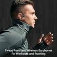 thumbnail image 3 of Bone Conduction Headphones Bluetooth 5.0,Wireless Open Ear Headphones with Built-in Mic,Waterproof Earphones,Sweatproof Sports Headset for Running,Cycling,Hiking,Gym,Climbing & Driving, 3 of 7
