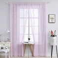 thumbnail image 4 of BRAND Factory Price!European Floral Design Lace Curtain Sheer Long Rod Pocket Voile Drape Jacquard Embroidery for Glass Door Window Tulle Curtains for Living Room, 4 of 6