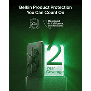 Belkin MagSafe Charger, Magnetic iPhone Charger w/ Qi2 25W, Fast Wireless Charging Pad w/Kickstand for iPhone 17 Series, Samsung Galaxy, Pixel 10, AirPods Pro, Travel - No Power Adapter, Black
