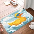 thumbnail image 5 of 1pc Rubber Duck Absorbent Non-Slip Bathroom Thickened Flannel Rug Decor,Soft,Quick Drying,Suitable For Indoor/outdoor Use,Bathrooms,Bedrooms,Kitchens,Terrace,Laundry Rooms,16"x24", 5 of 9