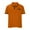 Orange, variant on ZCFZJW Men's Classic Fit Short Sleeve Solid Soft Cotton Polo Shirt Vintage Striped Patchwork Print Button up V Neck Workout T-Shirts Tops with Pockets Green S