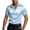 Blue1, variant on Yuhangmm Men Short Sleeve Dress Shirts Summer Satin Slim Fit Business Casual Fashion Top Purple XL