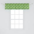 thumbnail image 2 of Ambesonne Green Window Valance, Abstract Hosta Plantation, 54" X 12", Fern Lime and Pale Green, 2 of 3