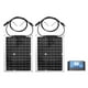 thumbnail image 4 of Kit De 2 Paneles Solares De 50 W, Panel De Carga Solar De Silicio Monocristalino Con Controlador De 10 A Para Coche, Yate, RV, 4 of 7