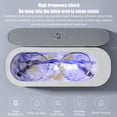 thumbnail image 2 of LAICAIW Ultrasonic Cleaner,Ultrasonic Jewelry Cleaner,Ultrasound Clean Machine Professional Sonic Portable Household Cleaner for Cleaning Jewelry,Eyeglass, Watches,Coins, Makeup Brush, Silver White, 2 of 7