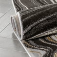 thumbnail image 6 of Well Woven Werrick Grey & Gold Striated Marble Pattern Area Rug 3'11" x 5'3", 6 of 7