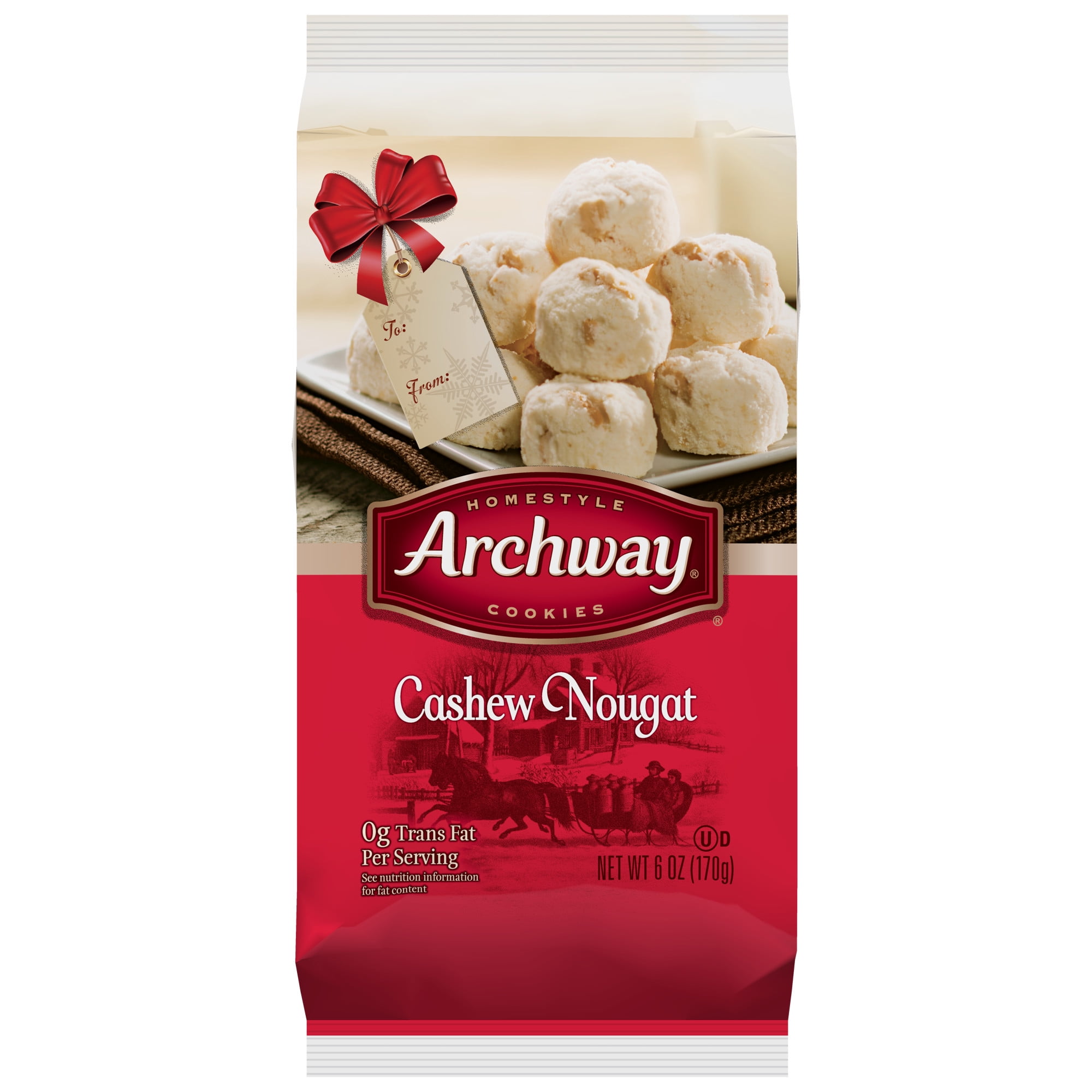 Archway Holiday Limited Edition Cashew Nougat Cookies, 6 ...