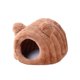 thumbnail image 3 of Cama para hámster cómoda para otoño e invierno, cueva para animales pequeños, hábitat de escondite. Marrón, 3 of 8