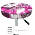 thumbnail image 7 of Picia Skull White Horse pattern Round Stool Covers Comfy Seat Covers Stretch Removable WashableChair Slipcover Round Bar Chair Cushion Cover-13 inch, 7 of 7