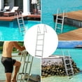 thumbnail image 6 of VEVOR Aluminum Dock Ladder Boat Dock Ladder Removable 5 Steps with 350lbs Load, 6 of 9