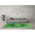 thumbnail image 3 of Ahgly Company Indoor Square Persian Emerald Green Traditional Area Rugs, 5' Square, 3 of 4