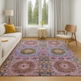 thumbnail image 7 of Addison Rugs Mayfield Premium Machine Washable Transitional Panels Pink Rectangle Rug, 3' x 5', 7 of 7