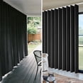 thumbnail image 5 of CBSRORO Room Divider Blackout Curtains with Ceiling Mounted Curtain Track Set,1 Panel Black Divider Curtain and White Flexible Curtain Track for Room Separation, 5 of 11