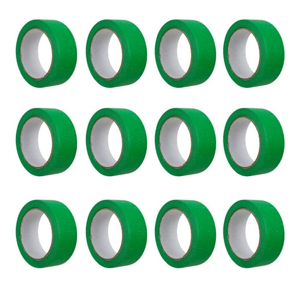 ACTION-1 Professional Quality Green Masking Tape, Pack of 12
