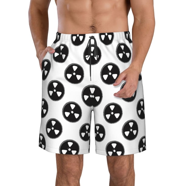 Balery Gear Tools Traje de Baño Estilo Hawaiano para Hombre, Shorts de Secado Rápido con Bolsillos-XX-Large