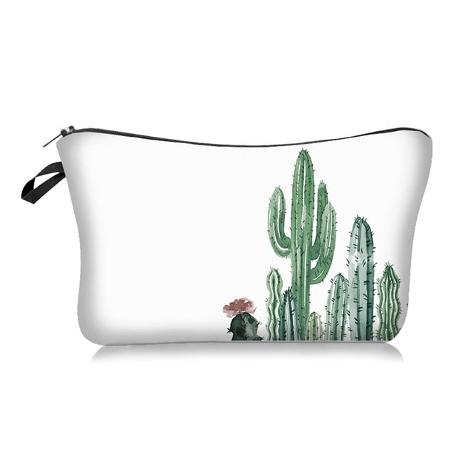 Bolsa de cosméticos de la serie Cactus, bolsa de viaje portátil MFZFUKR CPB-US-PSF803-4