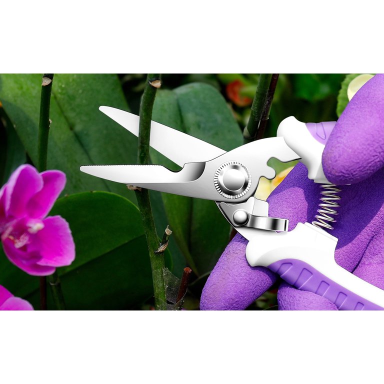 5 Pack Garden Pruners Hand Pruning Shears Gardening Tools Include Tree  Trimmers Secateurs,Flower Scissors,Heavy Duty Hand Pruner and Soil Gloves