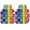 Multicolor, Rainbow, Red, Blue, variant on Navy Blue Car Floor Mats 4 Pieces, Front & Rear Auto Carpet Mats Full Set with Rubber Backing, Farmhouse Striped Modern Artwork Universal All Weather Car Floor Protectors for SUV Truck Van