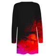 thumbnail image 5 of Cardigan pour Femmes Élégant Cardigan à Manches Longues Col Rond Imprimé Veste Légère Cardigan d'Été pour Femmes, 5 of 5