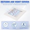 thumbnail image 4 of Rejilla de Ventilación de Plástico Uxcell, Salida de Aire Ajustable, Rejillas de Filtro de Ventilación Removibles con Pantalla de Malla Incorporada 10x10 Pulgadas, 4 of 7