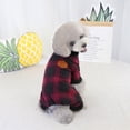 thumbnail image 3 of kladzum Dog Sweaters Dog Warm Shirt Plaid Four-Legged Clothing Fall and Winter New Clothing, Dog Sweaters, Small Dog Coat Warm Sweartershirts, 3 of 6