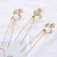 thumbnail image 4 of Lishi Épingles à Cheveux Élégantes en Forme de U avec Perles - Lot de 10, 4 of 5