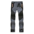 thumbnail image 1 of Lenago Color-blocking Outdoor Assault Pants Fleece Thickened Soft Shell Ski Pants, 1 of 4