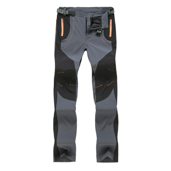 Lenago Color-blocking Outdoor Assault Pants Fleece Thickened Soft Shell Ski Pants