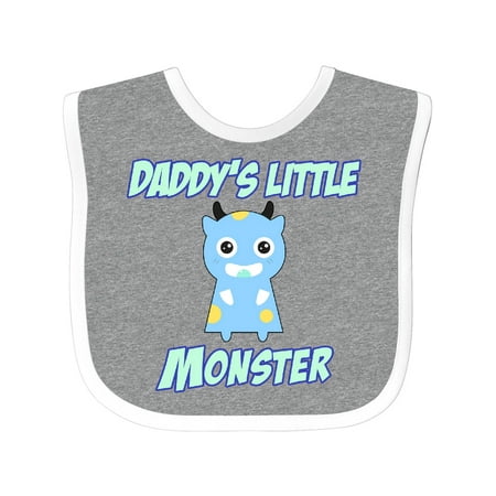 

Inktastic Daddys Little Monster Gift Baby Boy or Baby Girl Bib