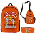 thumbnail image 2 of New Student School Bag, BACKWOODS Cigar Backpack Three-piece, Messenger Bag Pencil Case--Week, 2 of 5
