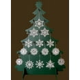 thumbnail image 1 of 225 Snowflake German Lace Christmas Tree Ornaments with Wood Display Tree, 1 of 1