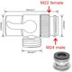thumbnail image 3 of Desviador de latón para grifo de fregadero - Cuerpo metálico, fácil instalación, para rociador de manguera de fregadero de cocina, 3 of 6