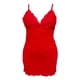 thumbnail image 3 of Gibobby Conjunto de lencería de encaje Conjunto De Lencería Erótica Cuello V Lencería erótica Sexy para Mujer, Vestido de Piel Sexy y Casual, Mujer Sexy(Rojo, 4XG), 3 of 5