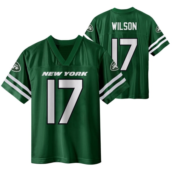 NFL NEW YORK JETS Boys Jersey Game Day Fan Apparel -Wilson