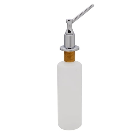Westbrass Sink Mount Liquid Soap/Hand Sanitizer Dispenser with Refillable 12 oz Bottle Polished Chrome