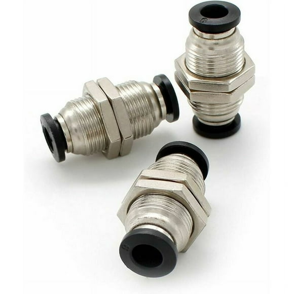 Quick Connect Tube Fitting, Bulkhead Union For Air Water Vacuum Systems Featuring Flexible And Space-Saving Design