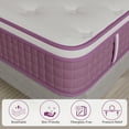 thumbnail image 6 of Sailvan King Mattress 12 inch, Purple King Size Mattress in a Box, Hybrid Mattress with Memory Foam & Pocket Innersprings, Medium Firm for Pressure Relief, CertiPUR-US, 6 of 10