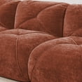 thumbnail image 4 of Eyisean 140'' Boneless Couch with Tufted, U Shaped Sectional Couches For Living Room, 4 Seater Cloud Couch with Ottoman, Retro Velvet Floor Sofa for Bedroom, No Assembly Required, 4 of 17