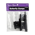 thumbnail image 1 of 12 PC , Soft 'N Style 2" Wide Butterfly Clamps , Hair Scalp Head - Pack of 3 w/ SLEEKSHOP Teasing Comb, 1 of 1