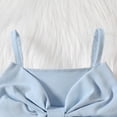 thumbnail image 5 of JSCDRPDWL New Born Baby Girl Clothes Set 0-3 Months Girls 6x Outfits Toddler Birthday Outfit Black T Shirt + Pink Shorts Clothes for 1 Year Old Girl, Blue 12-18 Months, 5 of 8