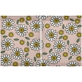 thumbnail image 2 of Coolnut Daisy Kitchen Curtains 2 Panels, UV Protected Tier Curtains Half Window Curtains Kitchen Tiers for Guest Room Bathroom Sink Laundry Room Basement,36 x 27 Inch, 2 of 6