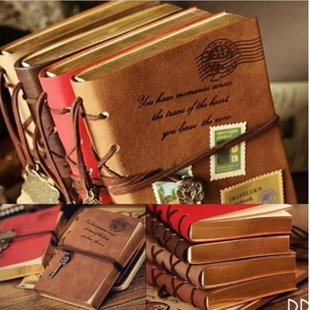 Antique Leather Journals - Retro Vintage Note Book Leather Key Blank Diary Notebook Journal Sketchbook US
