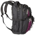 thumbnail image 2 of Backpack, (laptop, travel, school or business) Urban Commuter by (Black/Purple), 2 of 7