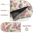 thumbnail image 6 of 3'x5' Area Rugs, Easter Indoor Outdoor Area Rug for Living Room Bedroom, Country Floral Wreath Rabbit Ears Eggs Carrots Washable Bathroom Rugs Kitchen Floor Carpet Mats Home Decor Aesthetic, 6 of 8