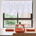 thumbnail image 1 of Cortina de cenefa Tratamiento de la ventana Decorativa Decorable Ventana de oscurecimiento Bolsillo Bolsillo para dormitorio Dormo de la sala de W blancas, 1 of 8