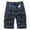 46 Dark Blue, variant on guisaled Cotton Cargo Shorts for Men Big and Tall Elastic Waist Relaxed Fit Casual Plaid Shorts Outdoor Multiple Pockets Hiking Shorts
