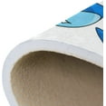 thumbnail image 6 of Coolnut Lightweight Carpet Mats, 31 x 20 inches Area Soft Rugs Floor Mat Doormat Decoration for Rooms Entrance Blue Cute Ocean Swimming Fishes, 6 of 6