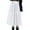 White, variant on VUPSGEZ Women Spring Summer Belt Elastic High Waist Long Mesh Skirt Womens Pleated (Black,L)